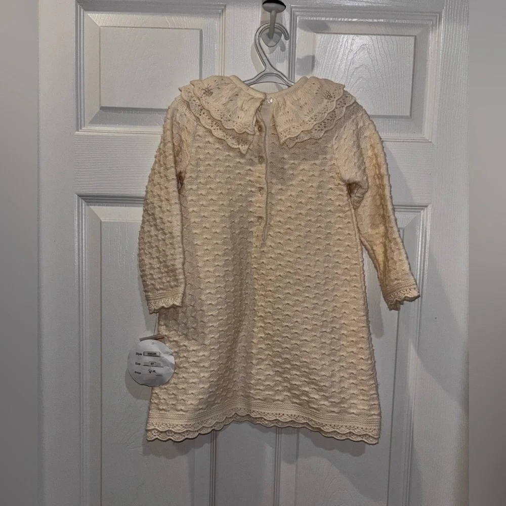 Sarah Louise Knitted Dress in Ivory​ - Picture 5 of 8